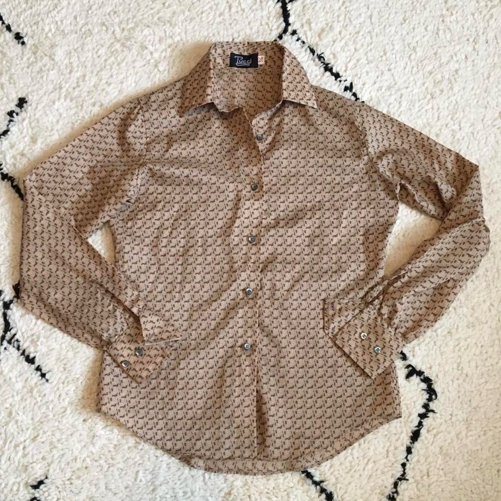 Brown Patterned Shirt